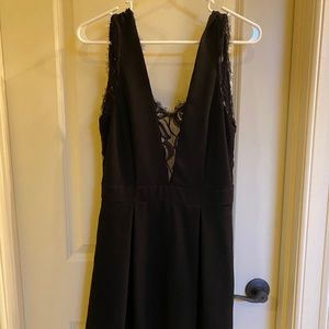 BCBGgeneration black lacy open back dress size 8